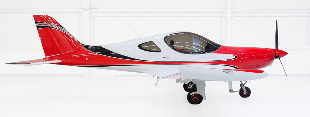 Microlight Bristell - Design red/white/black